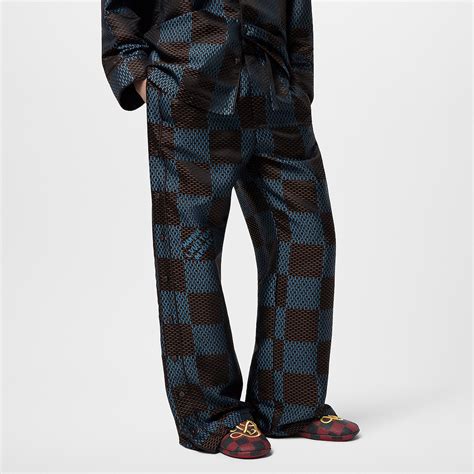 Damier Silk Pyjama Pants .